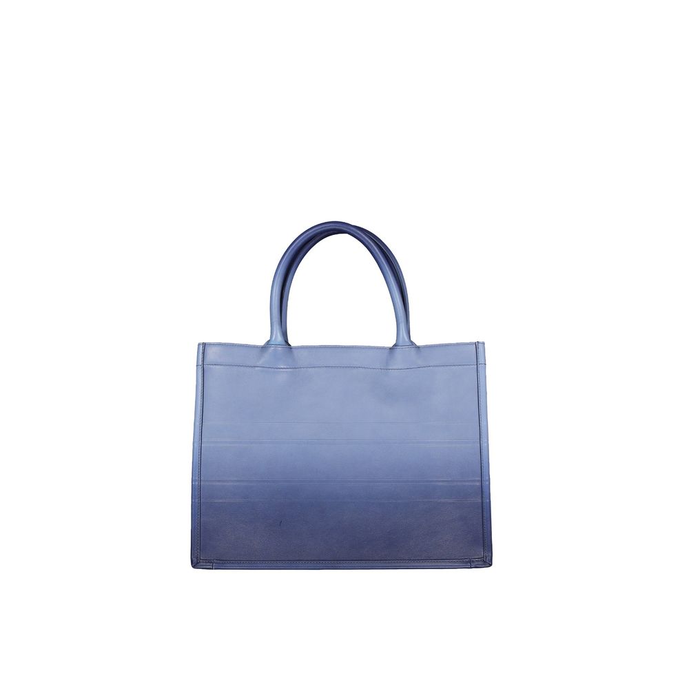 Bolso tote Dior de piel de becerro azul