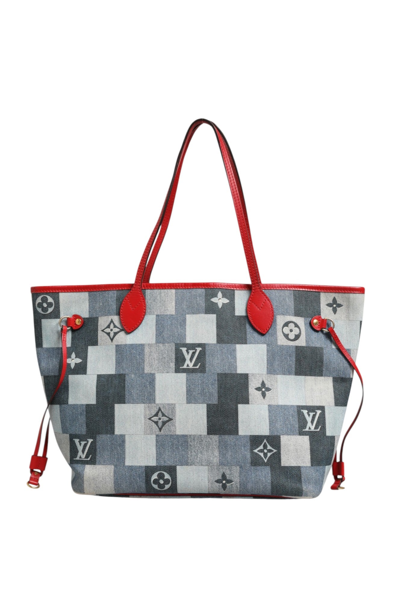 Louis Vuitton Neverfull Bolso Tote Patchwork Monograma Denim