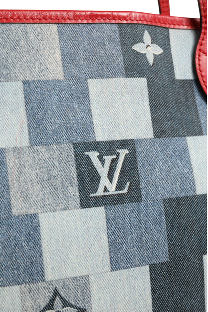 Louis Vuitton Neverfull Bolso Tote Patchwork Monograma Denim