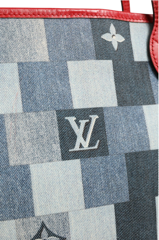 Louis Vuitton Neverfull Bolso Tote Patchwork Monograma Denim
