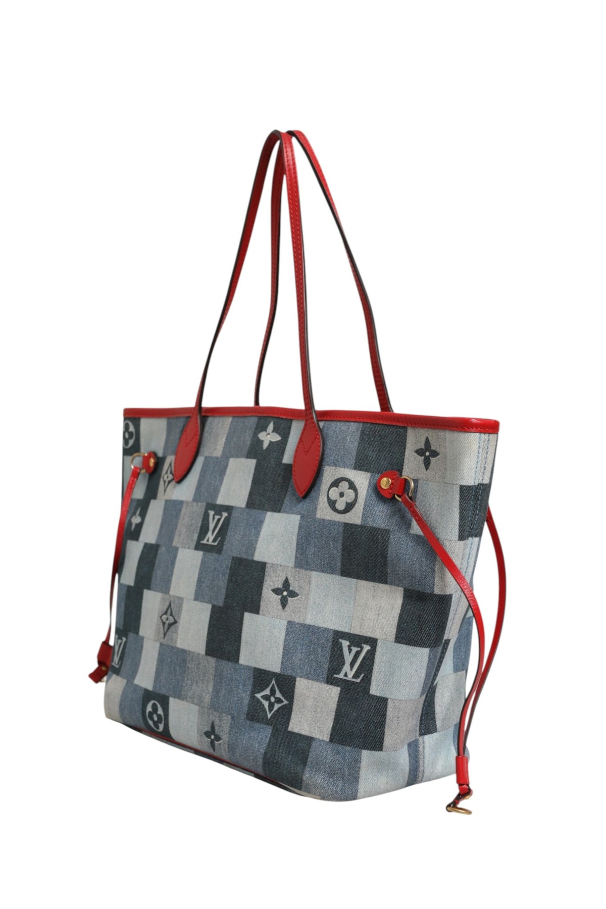 Louis Vuitton Neverfull Bolso Tote Patchwork Monograma Denim