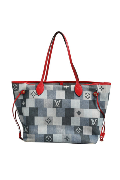 Louis Vuitton Neverfull Bolso Tote Patchwork Monograma Denim