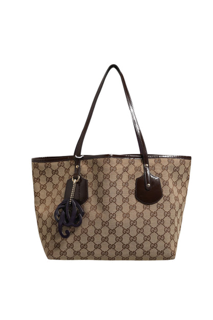 Gucci Cabas Jolie Charm en Toile Beige Medium