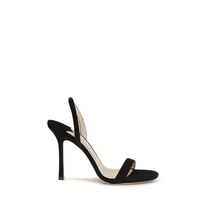 Sandalias Jimmy Choo Piel VacunoTacón Aguja Negras Bos Taurus