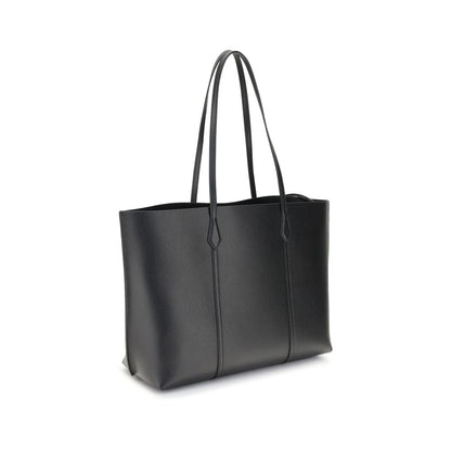 Bolso de mano Tory Burch de cuero de becerro negro Bos Taurus