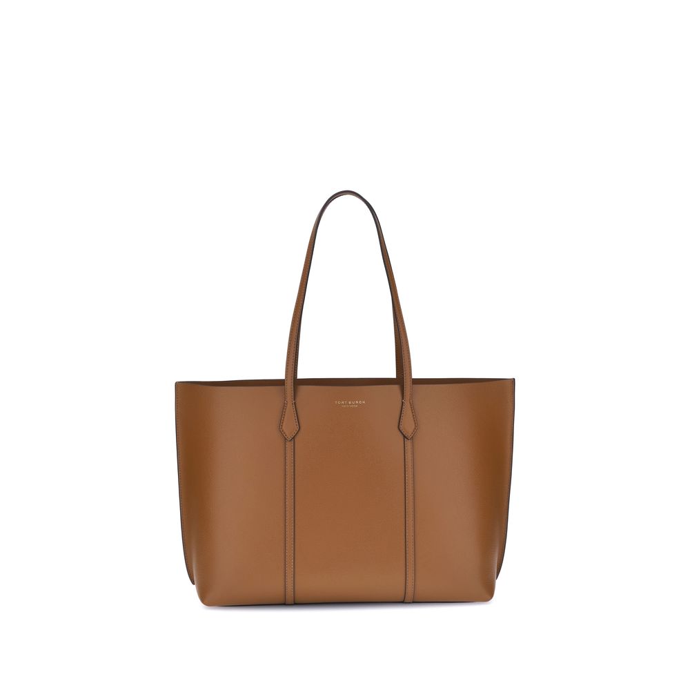 Bolso de mano Tory Burch de cuero de becerro marrón Bos Taurus