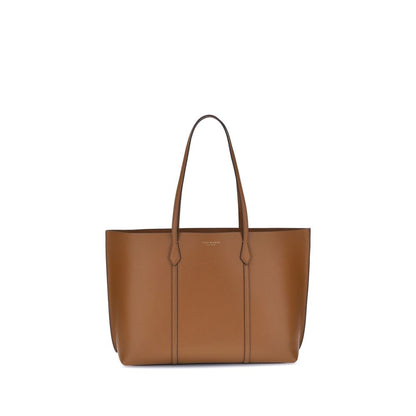 Bolso de mano Tory Burch de cuero de becerro marrón Bos Taurus