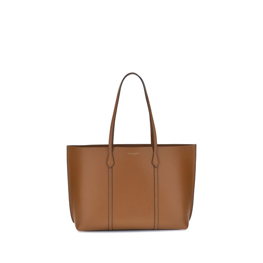 Bolso de mano Tory Burch de cuero de becerro marrón Bos Taurus