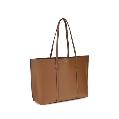 Bolso de mano Tory Burch de cuero de becerro marrón Bos Taurus