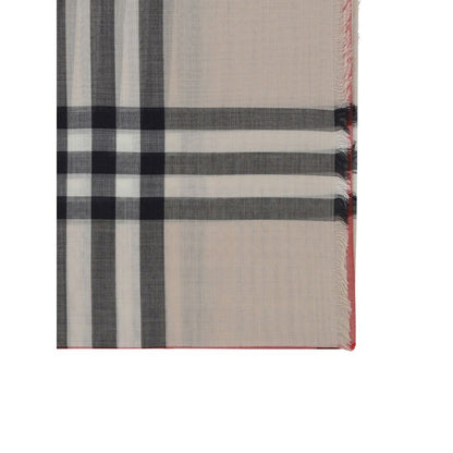 Foulard de seda beige Burberry