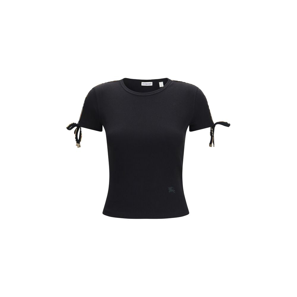 Camiseta de algodón negra de Burberry