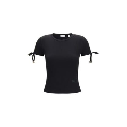 Camiseta de algodón negra de Burberry