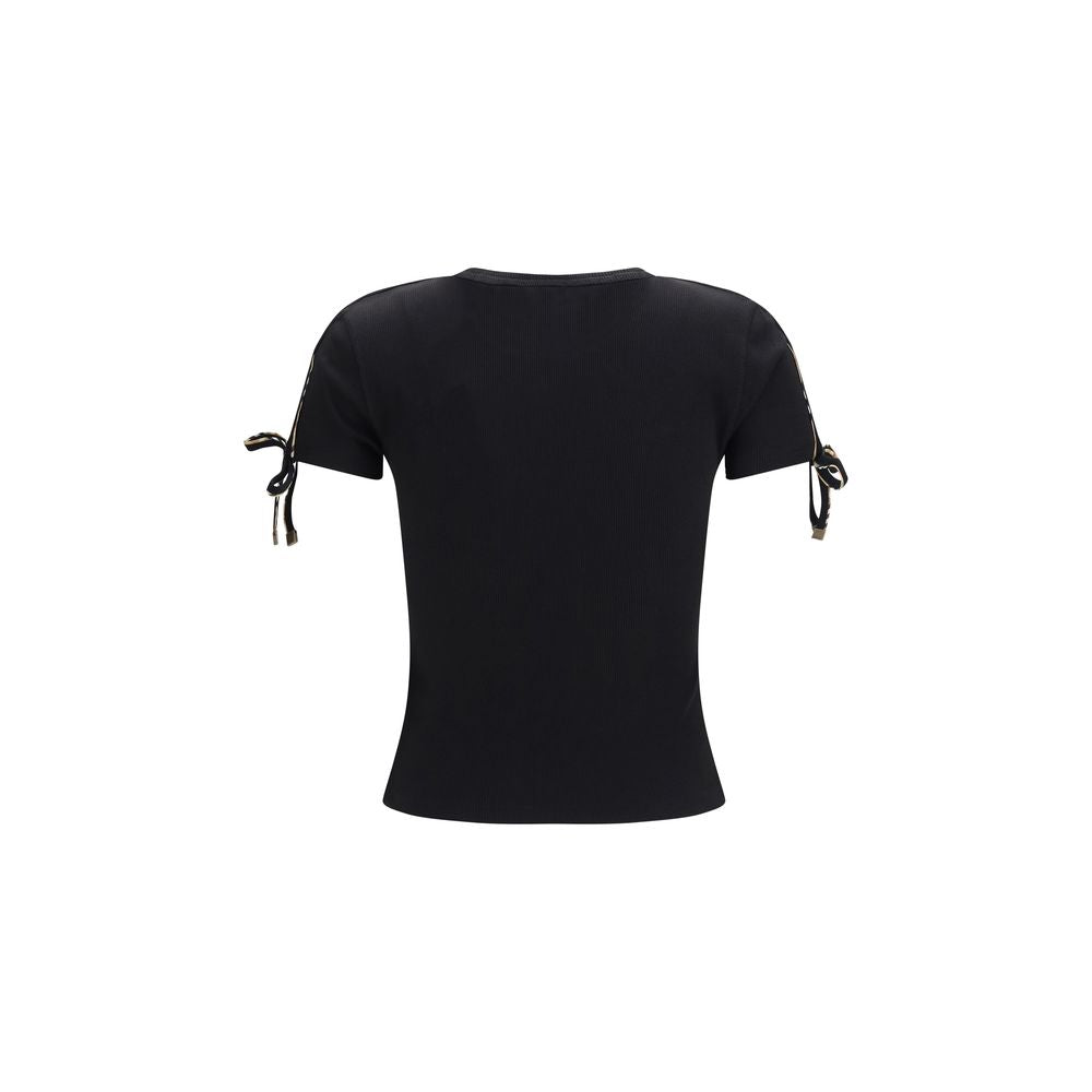 Camiseta de algodón negra de Burberry