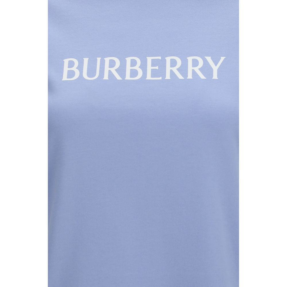 Camiseta de algodón azul Burberry