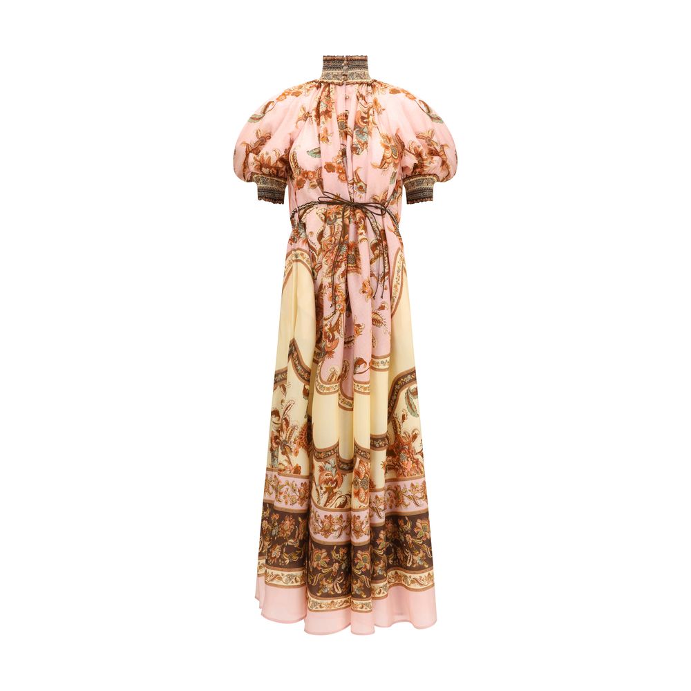 Vestido informal de seda multicolor Zimmermann