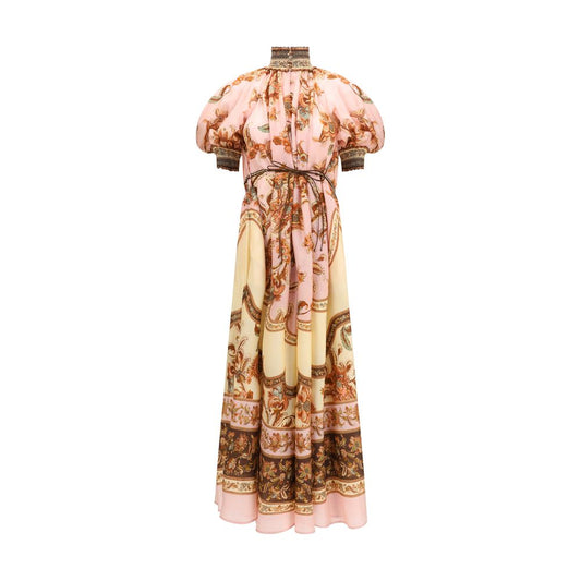 Vestido informal de seda multicolor Zimmermann