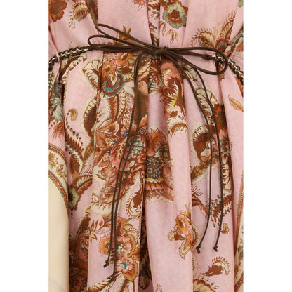 Vestido informal de seda multicolor Zimmermann