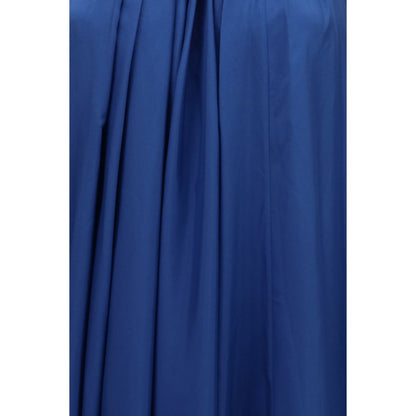 Vestido de cóctel de seda azul de Zimmermann