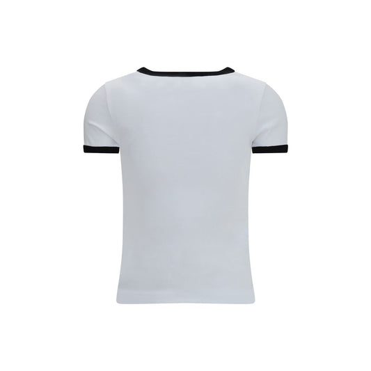 Kenzo Camiseta De Algodón Blanco Con Ajuste Deportivo