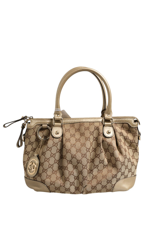 Bolso Gucci Sukey De Lona De Dos Formas Versátil Diario
