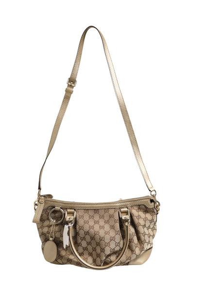 Sac bandoulière Gucci Sukey en toile, polyvalent, 2-en-1, pour usage quotidien