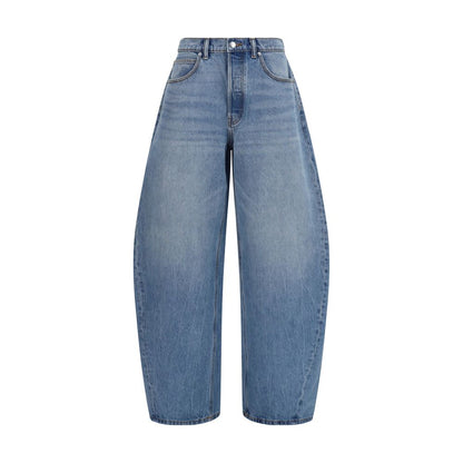 Alexander Wang Pantalones Vaqueros Azules de Algodón
