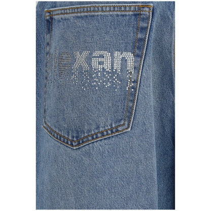 Alexander Wang Pantalones Vaqueros Azules de Algodón