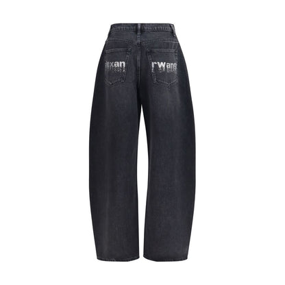 Alexander Wang Jeans de Algodón Negro Denim