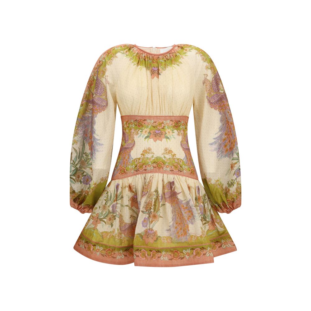 Vestido informal de algodón multicolor Zimmermann
