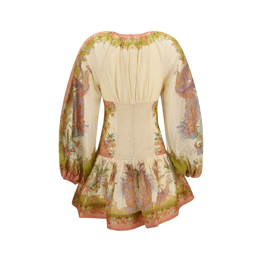 Vestido informal de algodón multicolor Zimmermann
