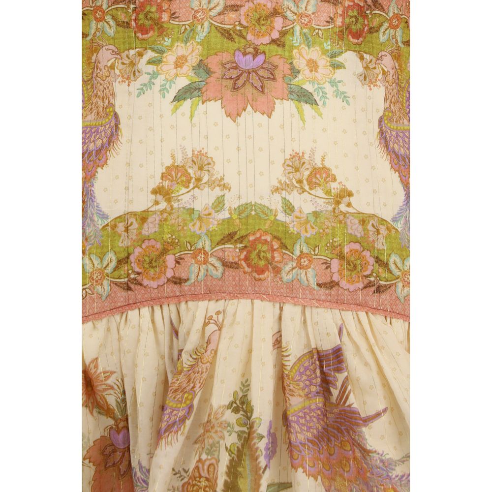 Vestido informal de algodón multicolor Zimmermann