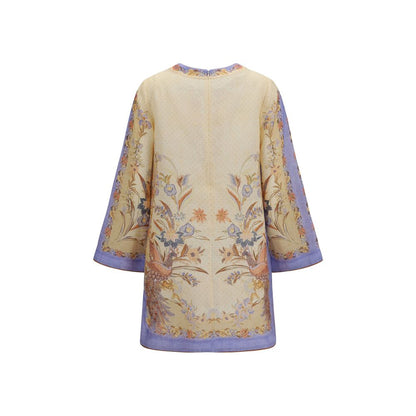 Vestido informal de lino multicolor Zimmermann