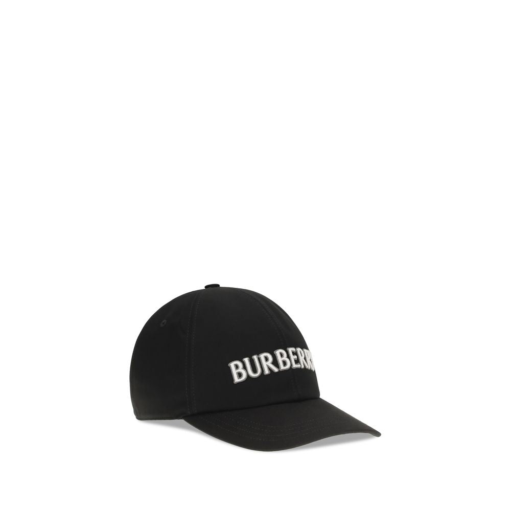 Burberry Black Cotton Baseball Cap