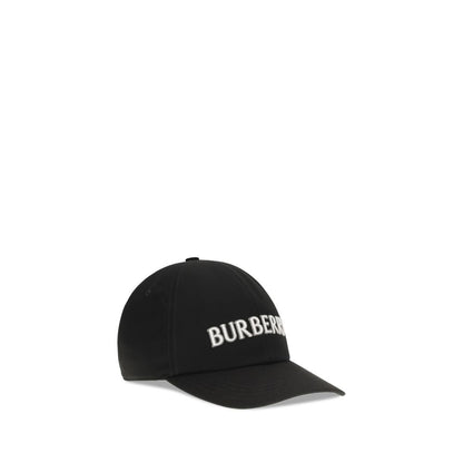 Burberry Black Cotton Baseball Cap