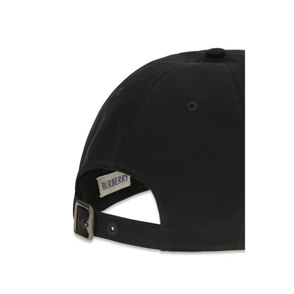 Burberry Black Cotton Baseball Cap