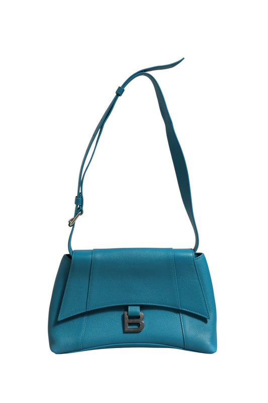 Balenciaga Bolso De Hombro De Piel De VacunoAzul Downtown S