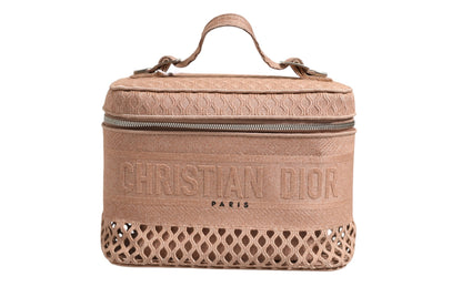 Christian Dior Trousse de toilette en filet brodé pour voyage
