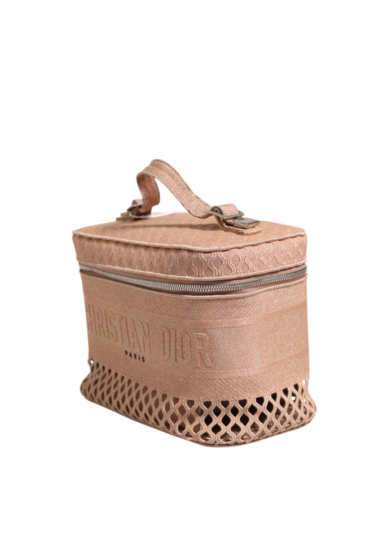 Christian Dior Trousse de toilette en filet brodé pour voyage