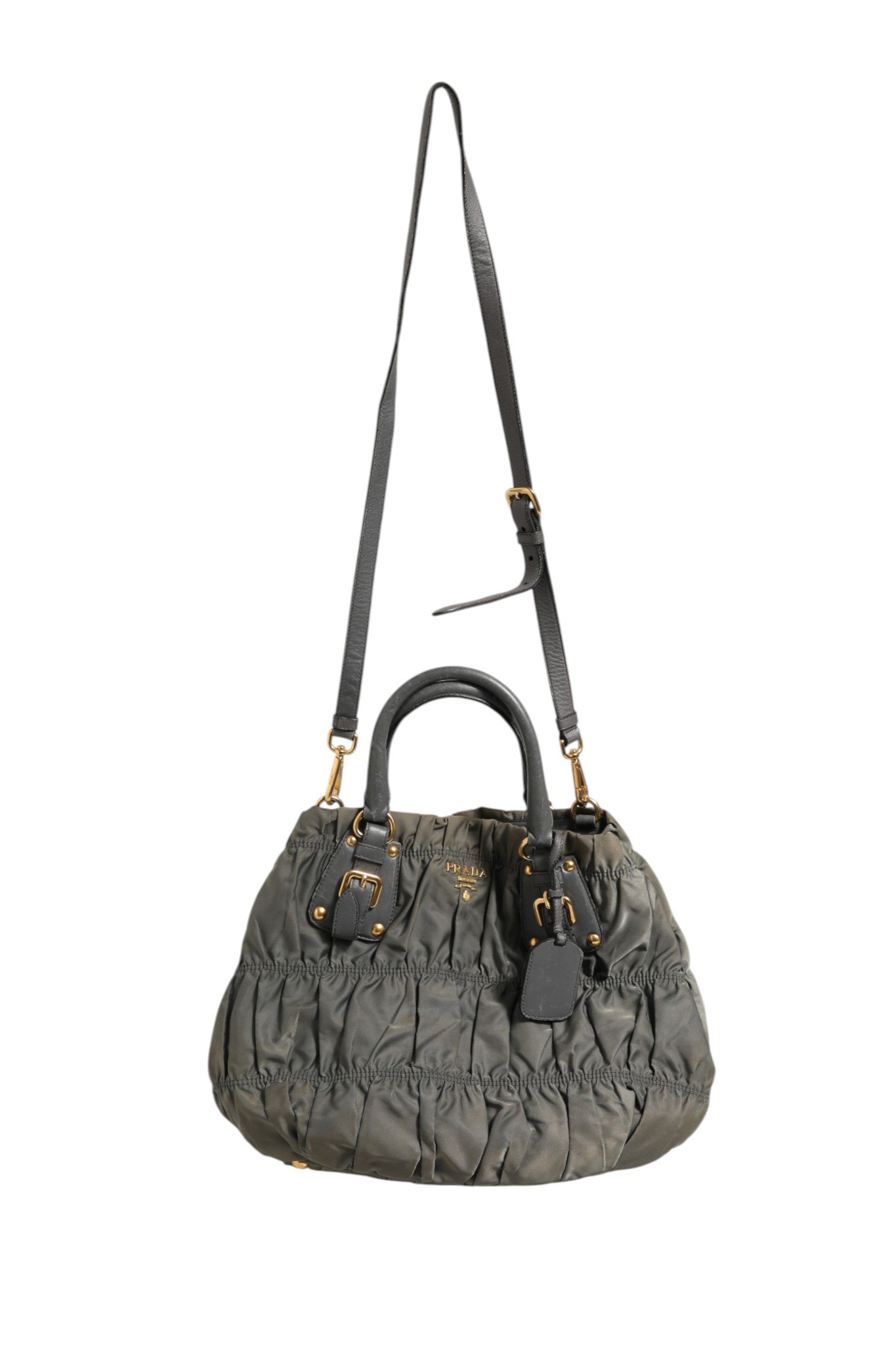 Bolso Tote Prada De Nylon Tessuto Con Acabado Gaufre