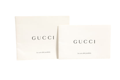 Gucci Nymphaea Leather Top Handle Bag with Bamboo Handle