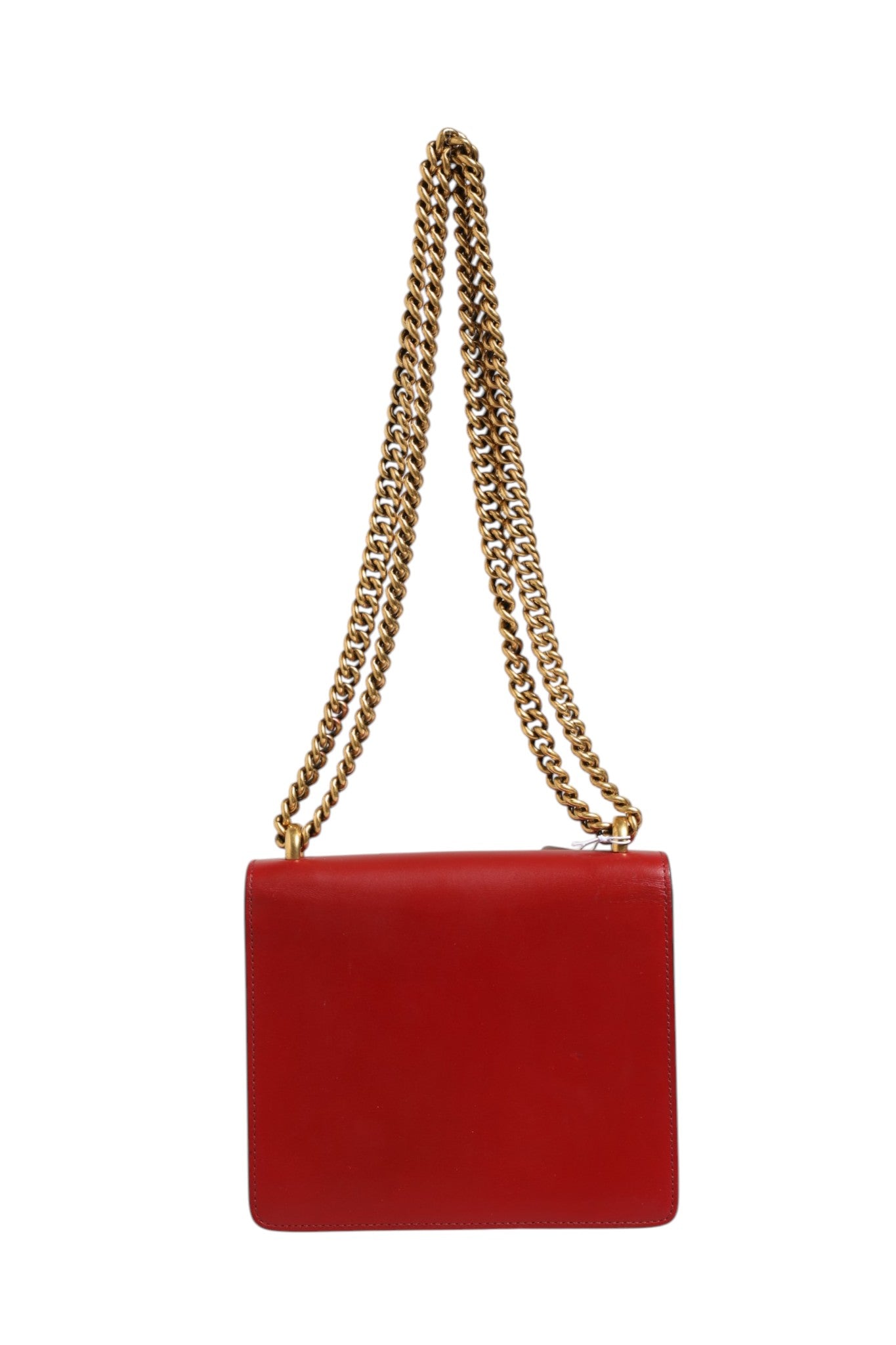 Gucci Small Rosso Ancora Leather Marmont Shoulder Bag