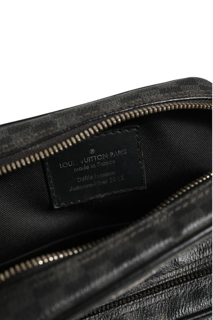 Bolso De Hombro Louis Vuitton Lona Damier Graphite Negra Amazon Christopher