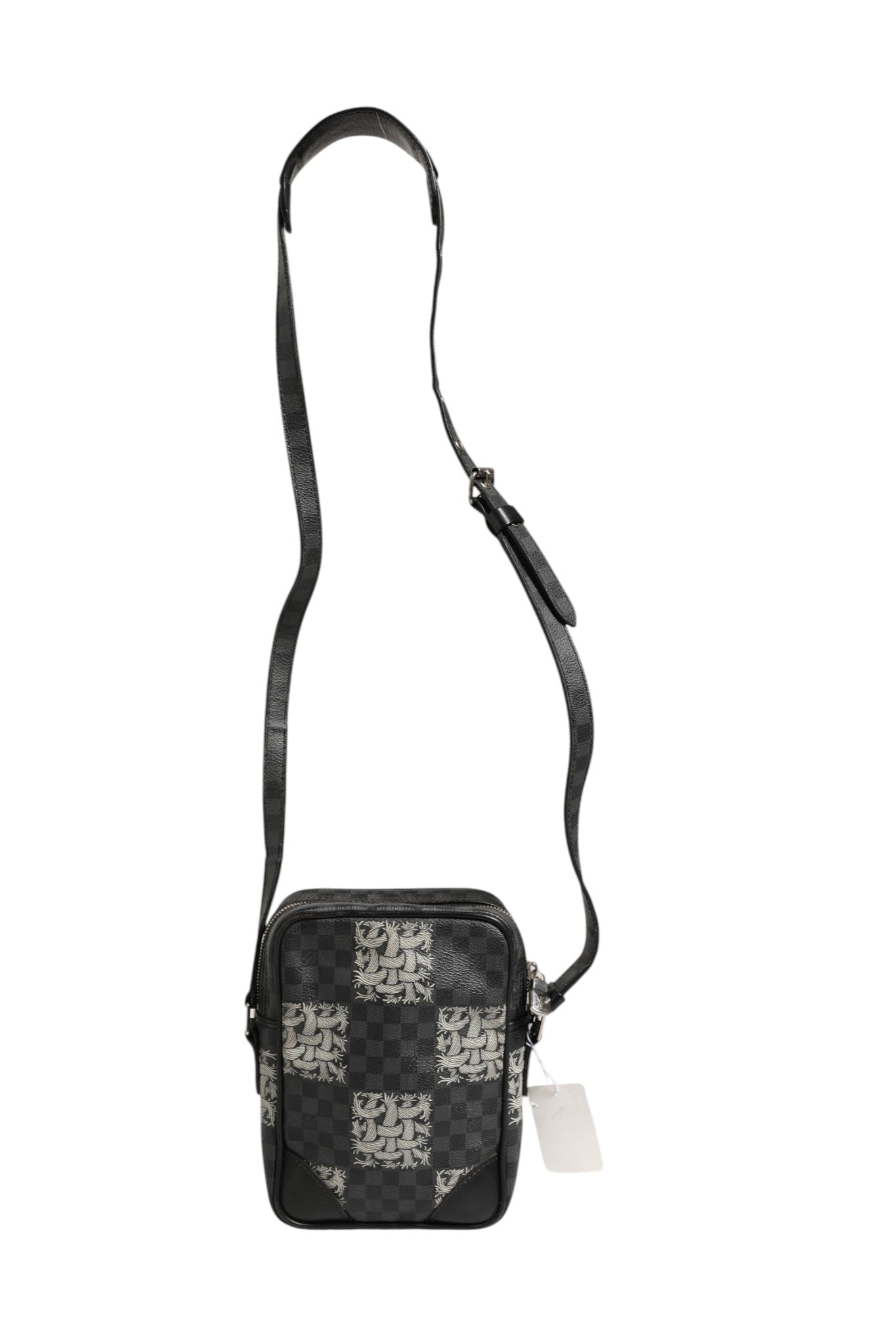 Bolso De Hombro Louis Vuitton Lona Damier Graphite Negra Amazon Christopher