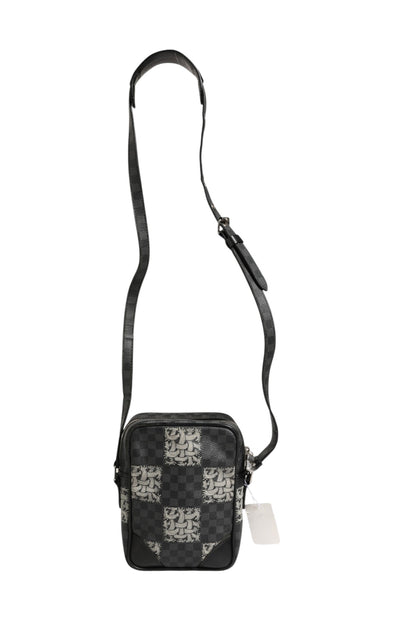 Bolso De Hombro Louis Vuitton Lona Damier Graphite Negra Amazon Christopher