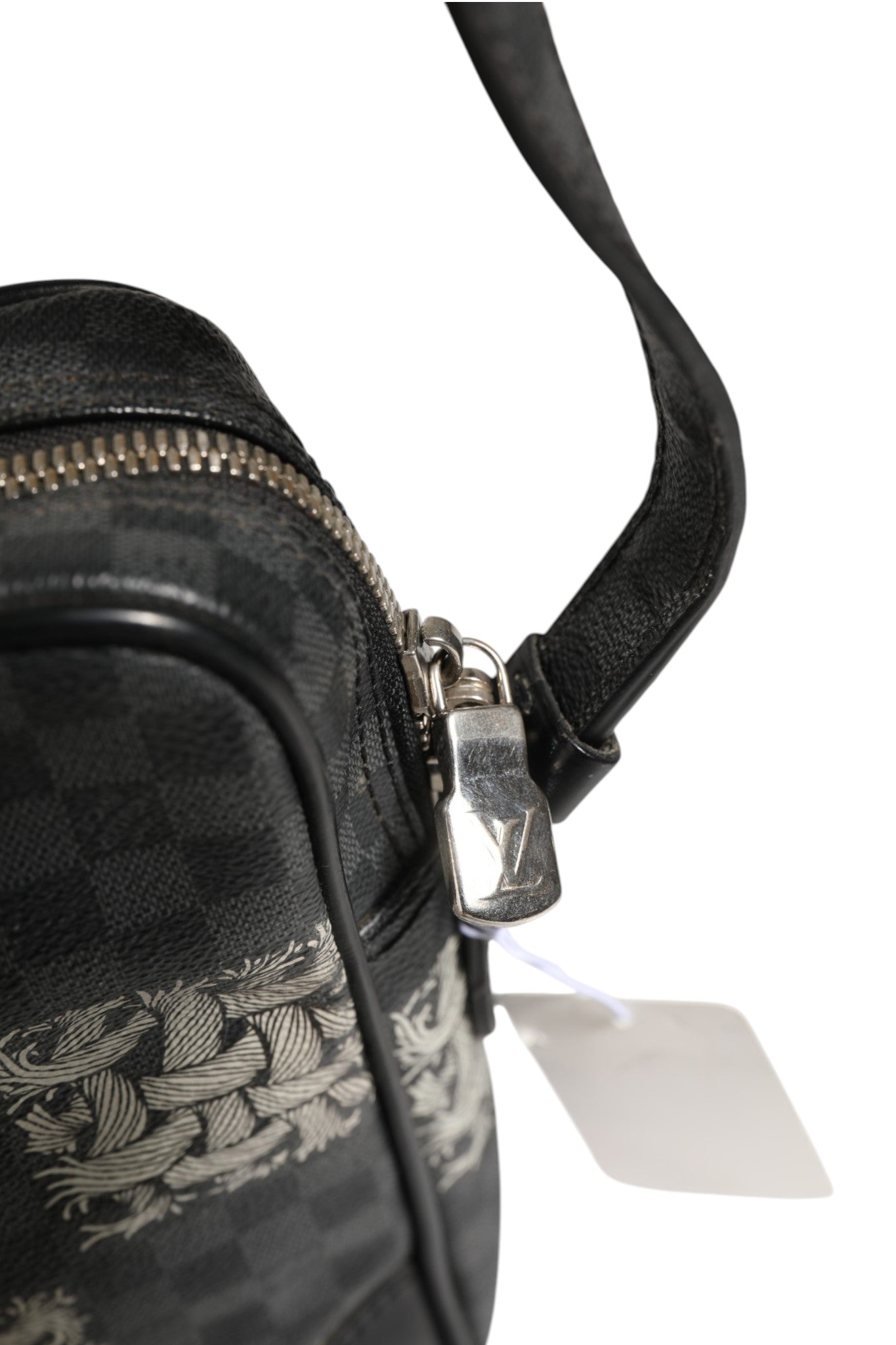 Bolso De Hombro Louis Vuitton Lona Damier Graphite Negra Amazon Christopher