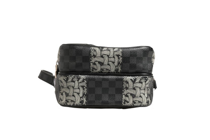 Bolso De Hombro Louis Vuitton Lona Damier Graphite Negra Amazon Christopher