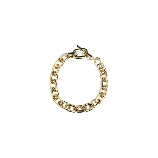 Collar de aluminio dorado de Rabanne