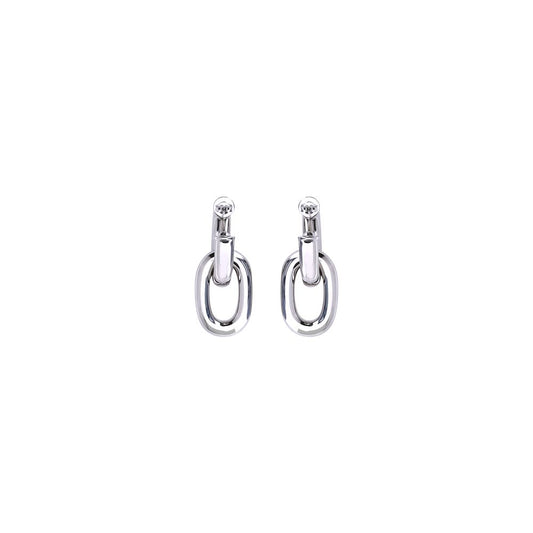 Pendientes Rabanne de resina plateada
