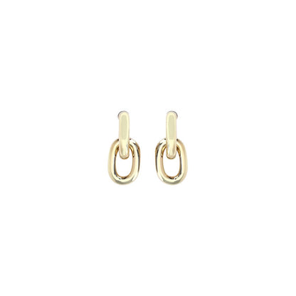 Pendientes de resina dorada Rabanne