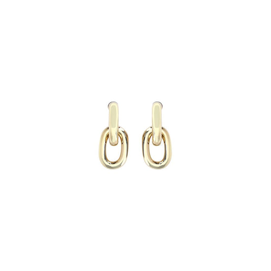 Pendientes de resina dorada Rabanne